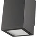 Vegas 1 Light 10.62 inch Powder Coated Black Outdoor Wall Sconce